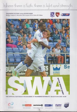 Tranmere Rovers v Morecambe Match Programme 2014-08-30